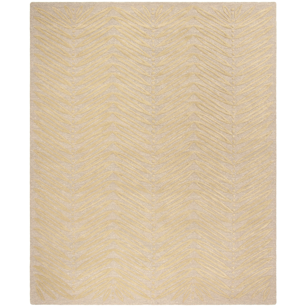 Martha Stewart by SAFAVIEH Chevron Leaves Wool/ Viscose Rug