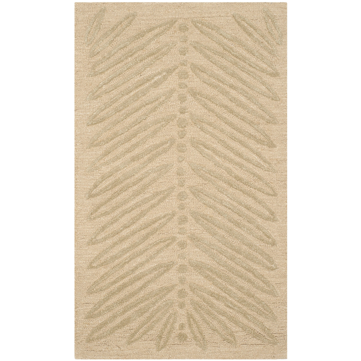 Martha Stewart by SAFAVIEH Chevron Leaves Wool/ Viscose Rug