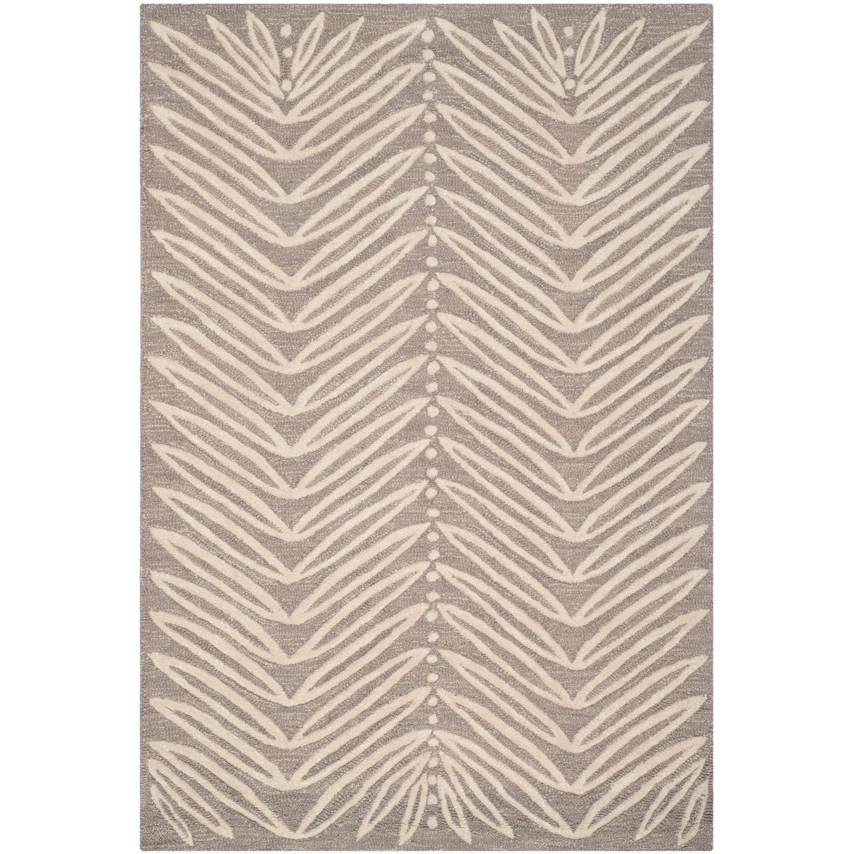 Martha Stewart by SAFAVIEH Chevron Leaves Wool/ Viscose Rug