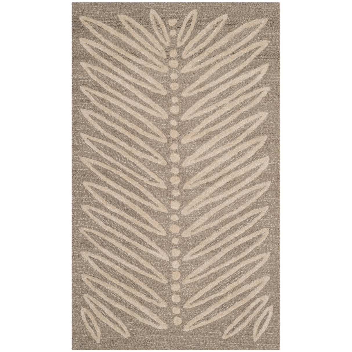 Martha Stewart by SAFAVIEH Chevron Leaves Wool/ Viscose Rug