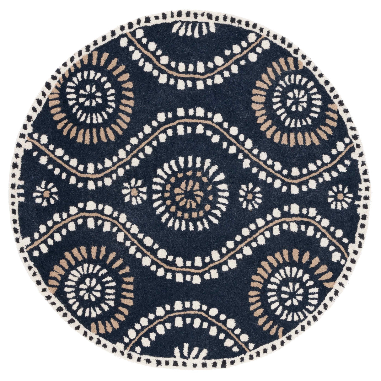 Martha Stewart by SAFAVIEH Handmade Ogee Dot Wool Rug