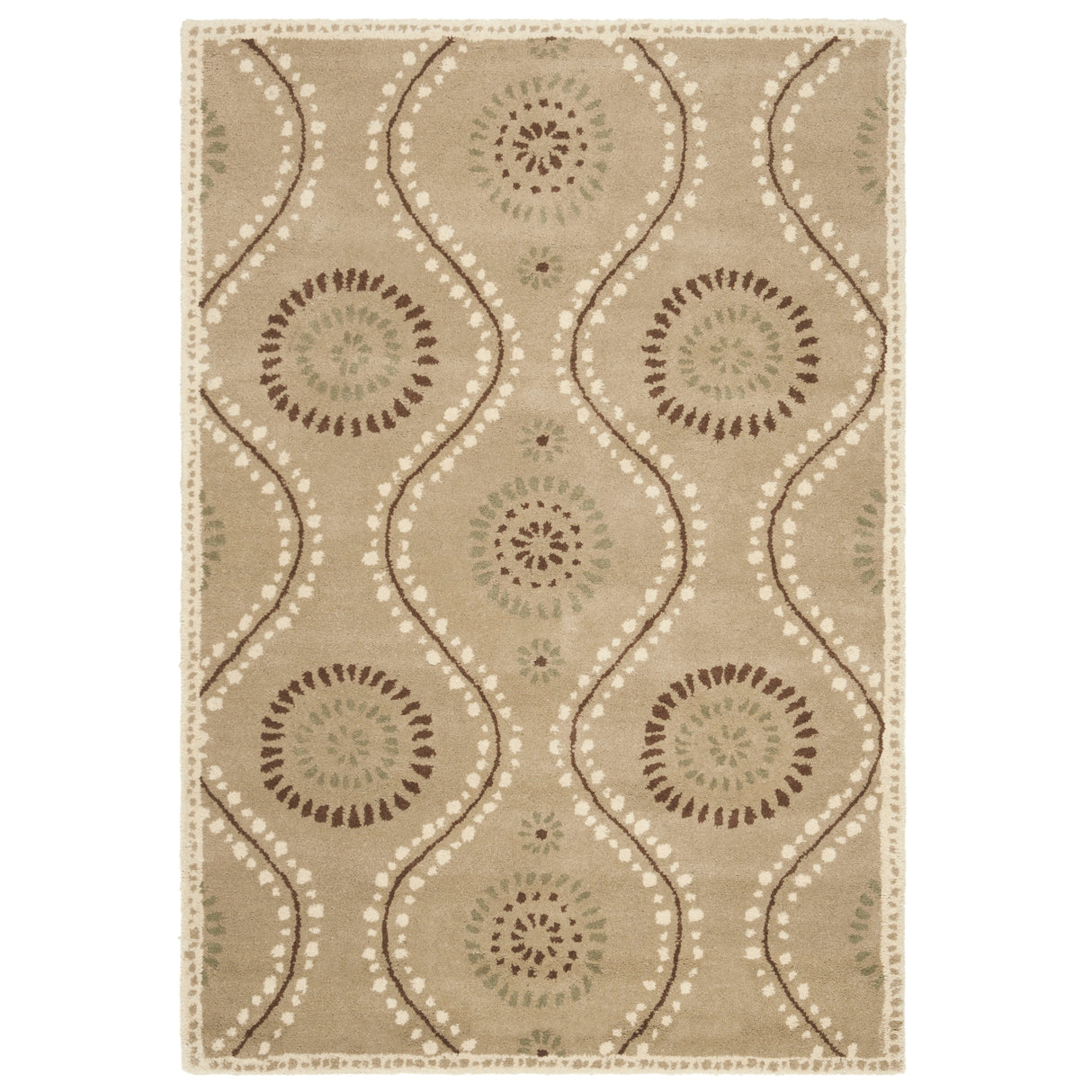 Martha Stewart by SAFAVIEH Handmade Ogee Dot Wool Rug