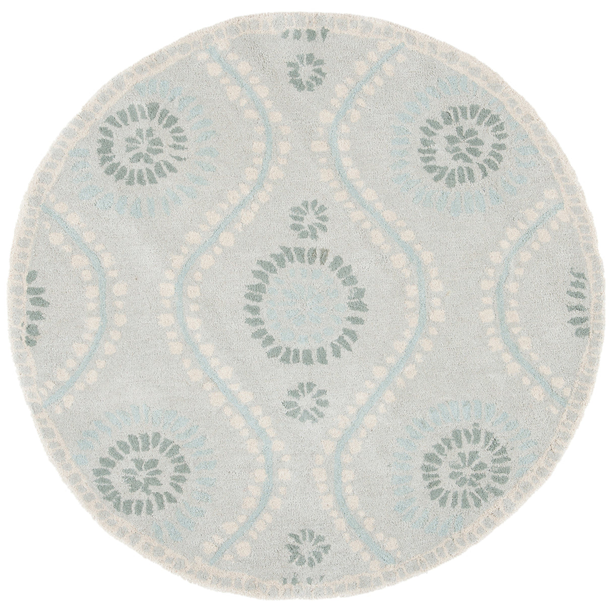 Martha Stewart by SAFAVIEH Handmade Ogee Dot Wool Rug