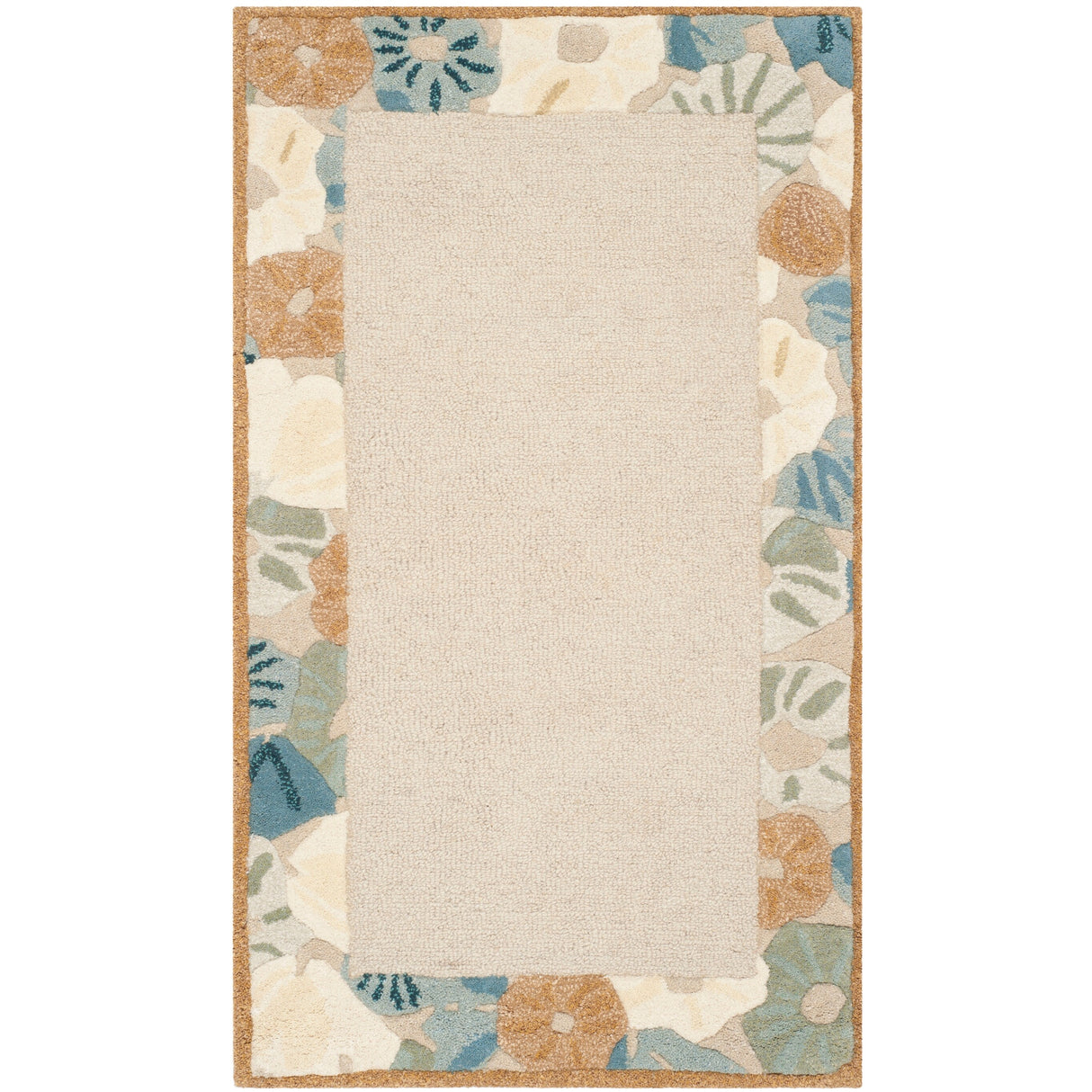 Martha Stewart by SAFAVIEH Poppy Border Wool/ Viscose Rug