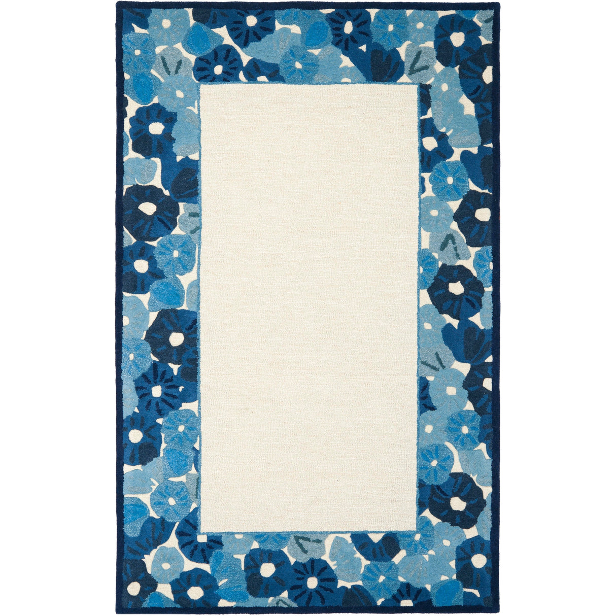 Martha Stewart by SAFAVIEH Poppy Border Wool/ Viscose Rug