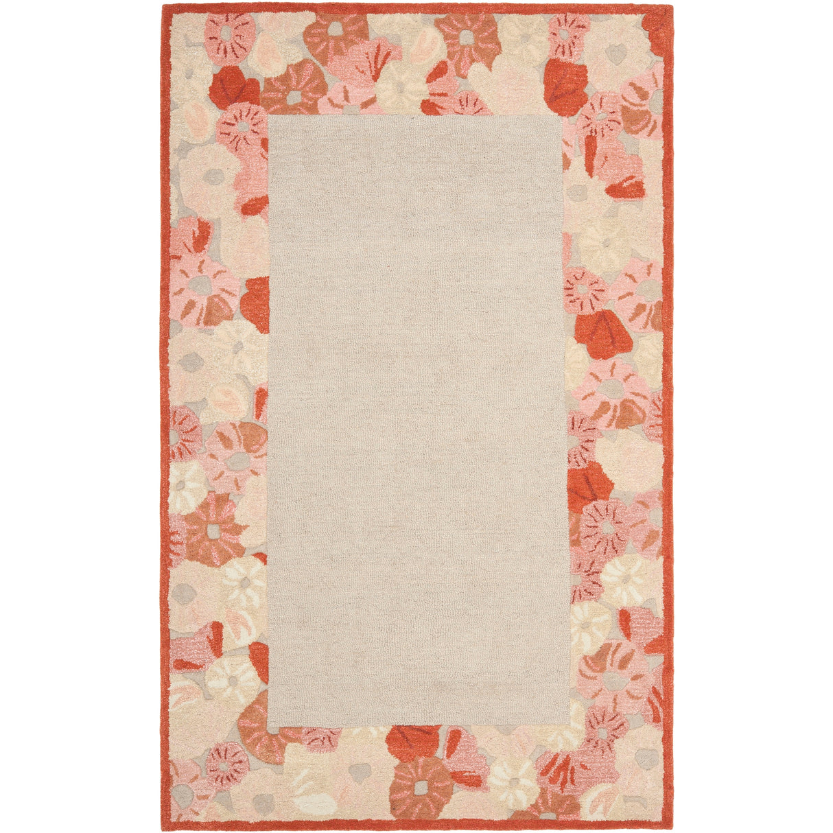 Martha Stewart by SAFAVIEH Poppy Border Wool/ Viscose Rug