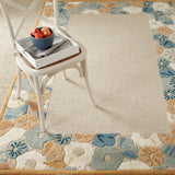 Martha Stewart by SAFAVIEH Poppy Border Wool/ Viscose Rug