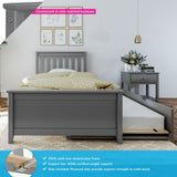 Max and Lily Twin Size Bed with Trundle