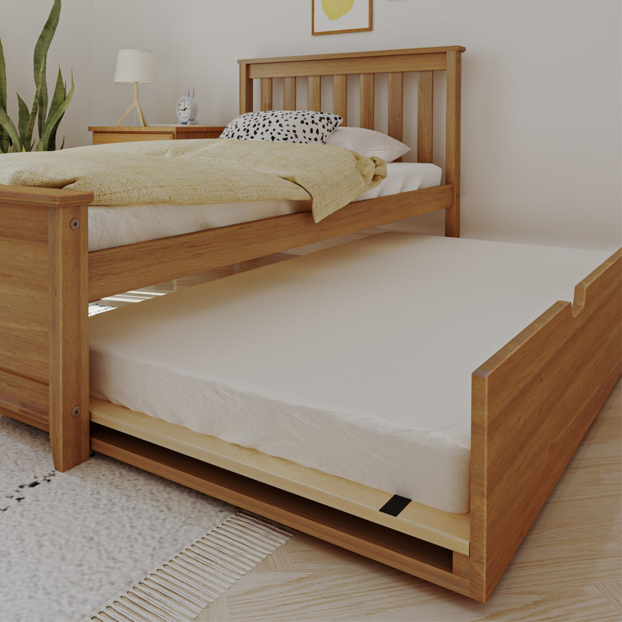 Max and Lily Twin Size Bed with Trundle