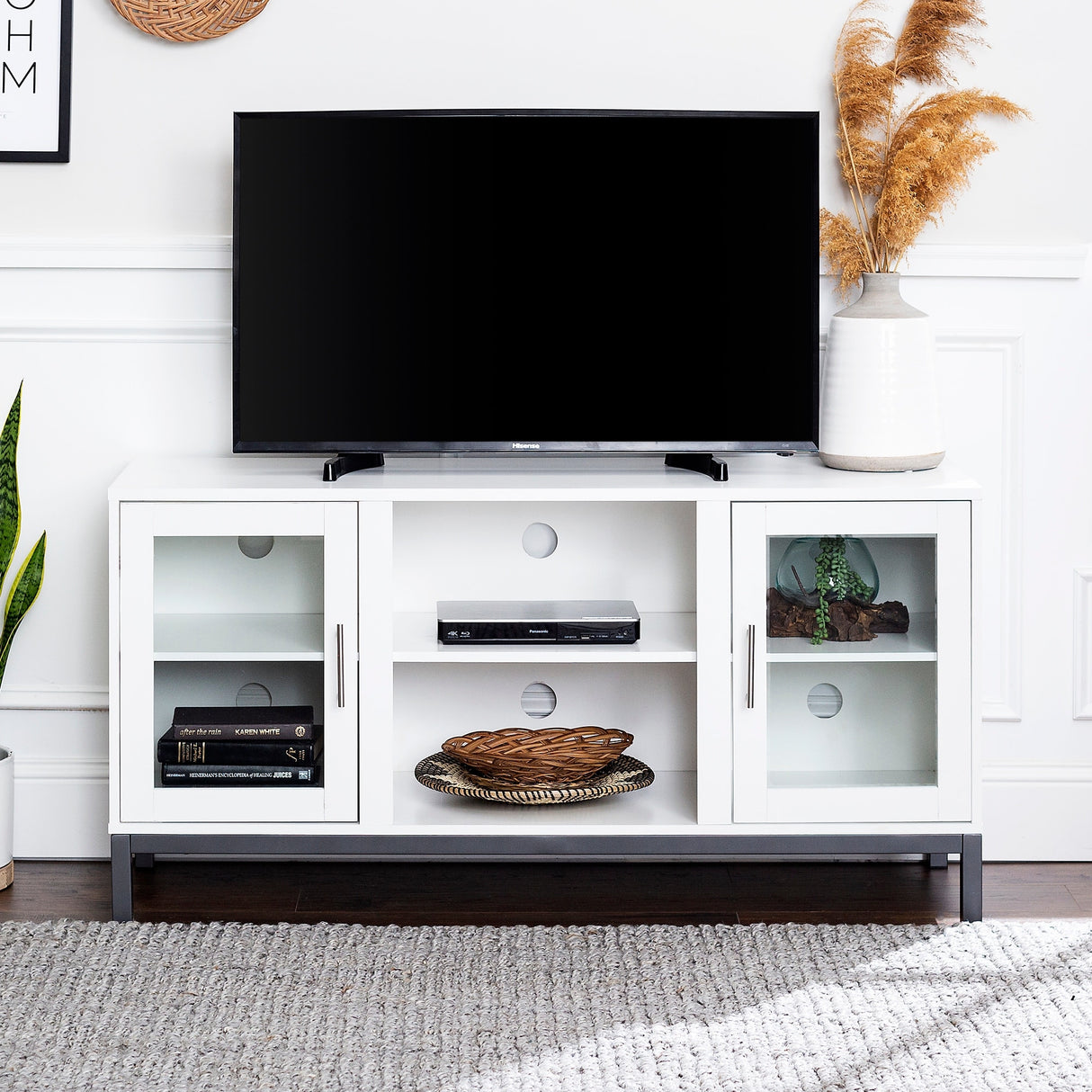 Middlebrook 52-inch TV Stand with Metal Legs