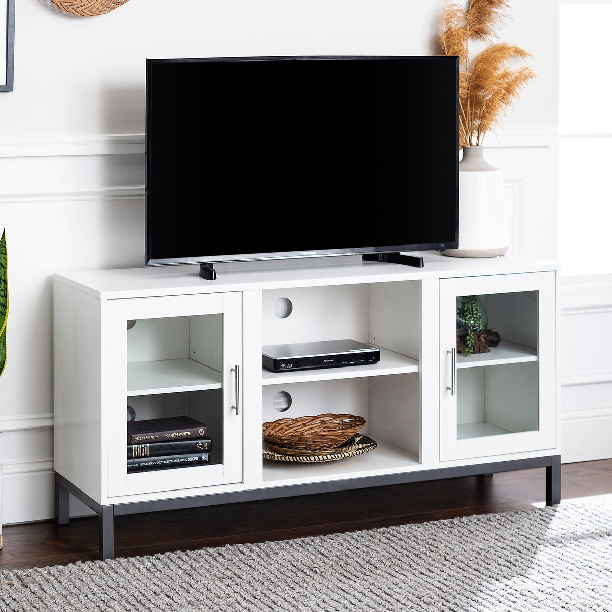 Middlebrook 52-inch TV Stand with Metal Legs