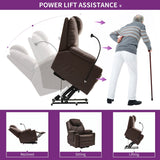 Moasis Reclining Chair PU Massage with LED and Mobile Phone Holder