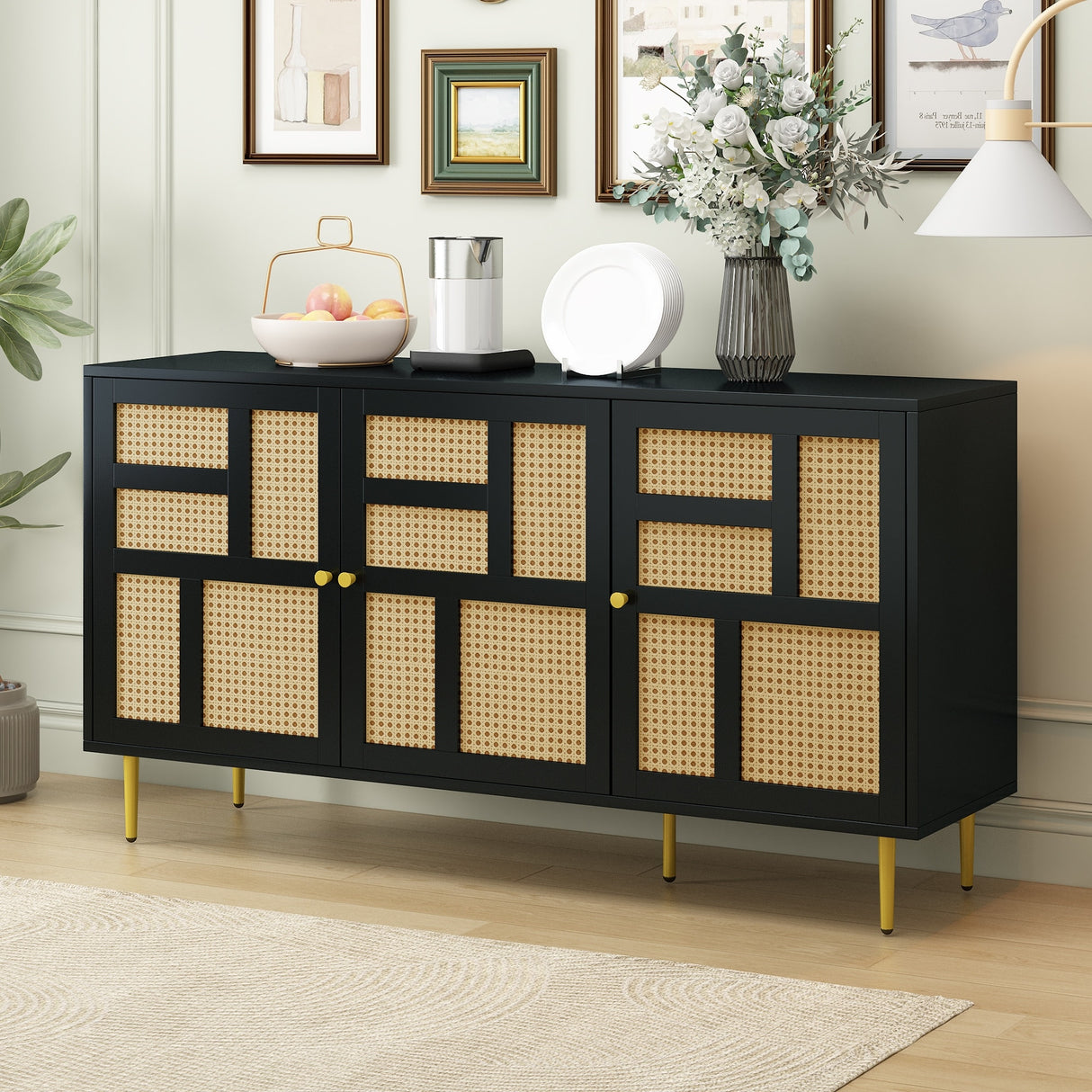 Modern Entertainment Center Console Table