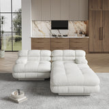 Modular Sectional Couch with Ottomans- L Shaped Couch for Living Room, 3 Seater Sofa Sets