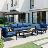 Multi-person Outdoor Steel Sofa Set