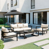 Multi-person Outdoor Steel Sofa Set