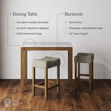 Nathan James Viktor 3-Piece Dining Set or Bistro Table