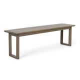 Nibley Acacia Wood Outdoor Dining Bench (Set of 2) by Christopher Knight Home