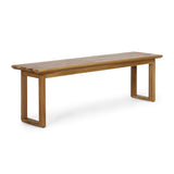 Nibley Acacia Wood Outdoor Dining Bench (Set of 2) by Christopher Knight Home