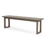 Nibley Acacia Wood Outdoor Dining Bench (Set of 2) by Christopher Knight Home