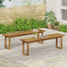 Nibley Acacia Wood Outdoor Dining Bench (Set of 2) by Christopher Knight Home