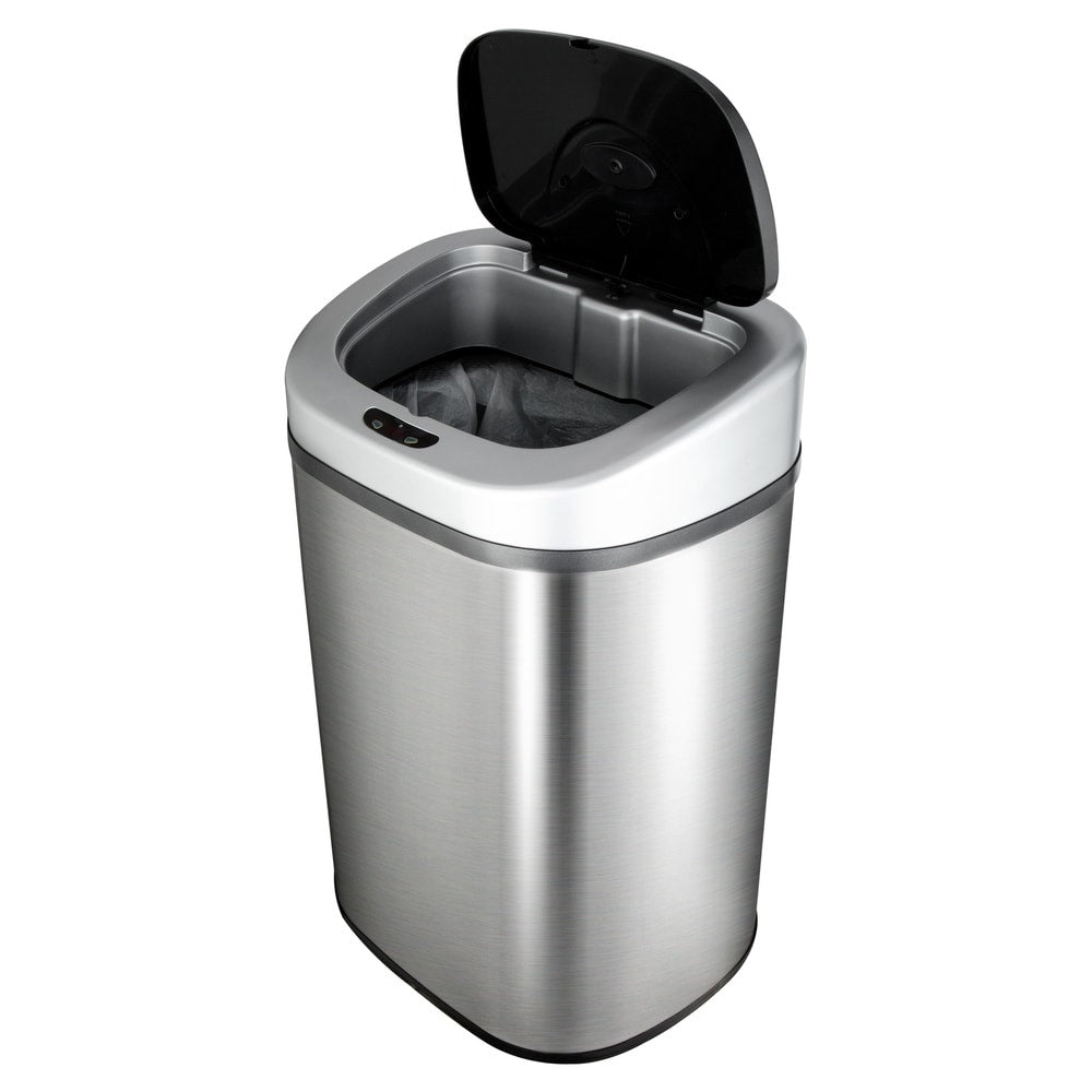 NINESTARS 21.1-gallon Motion Sensor Stainless Steel Trashcan DZT-80-4