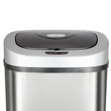 NINESTARS 21.1-gallon Motion Sensor Stainless Steel Trashcan DZT-80-4