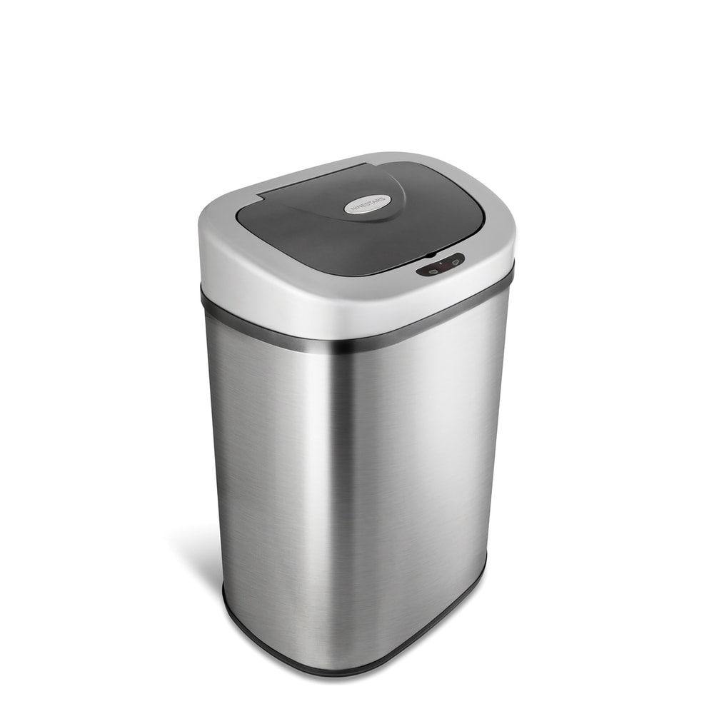 NINESTARS 21.1-gallon Motion Sensor Stainless Steel Trashcan DZT-80-4