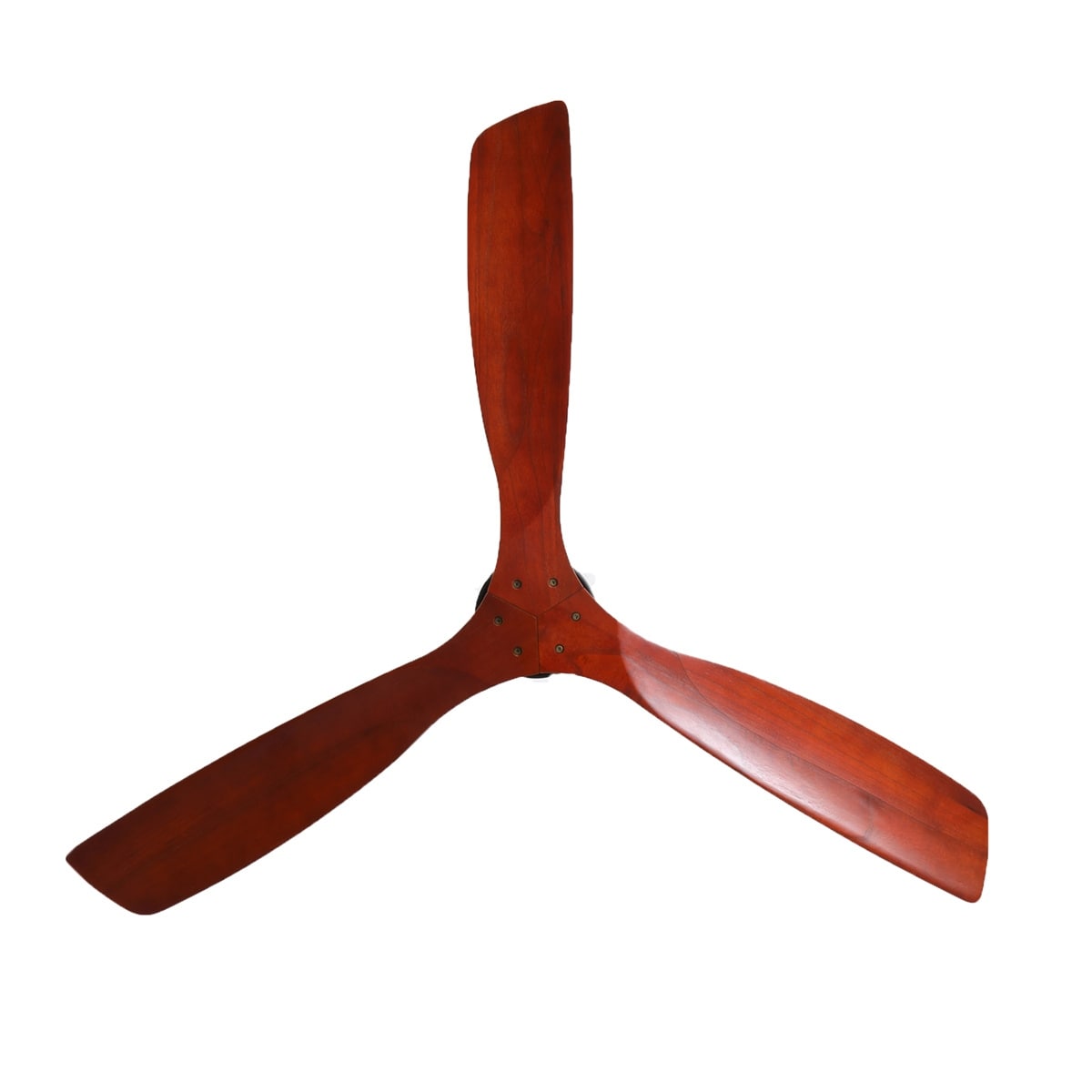 52" and 60" Noiseless Walnut Wood Ceiling Fan with Remote Control,Light Integrated Optional - 52 Inch