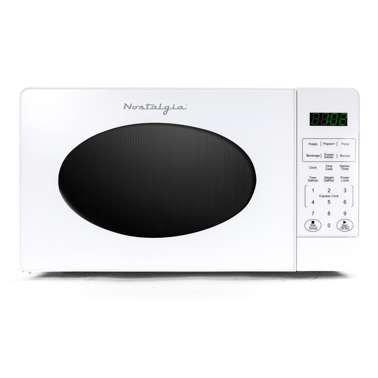 Nostalgia Retro 0.7 Cubic Foot Countertop Microwave Oven - N/A