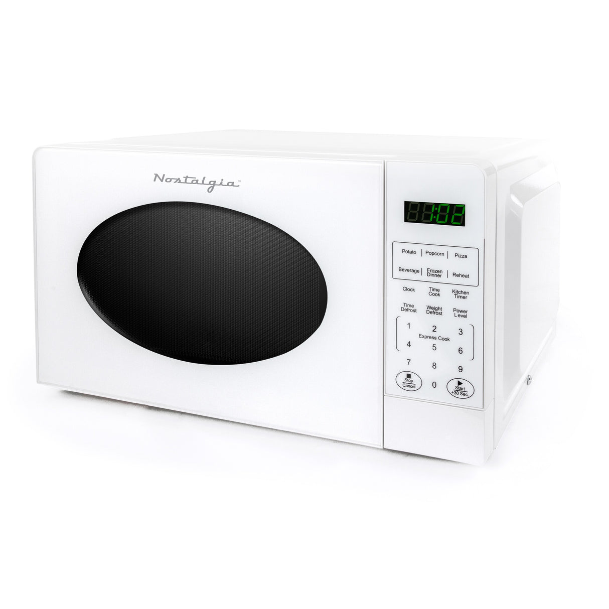 Nostalgia Retro 0.7 Cubic Foot Countertop Microwave Oven - N/A