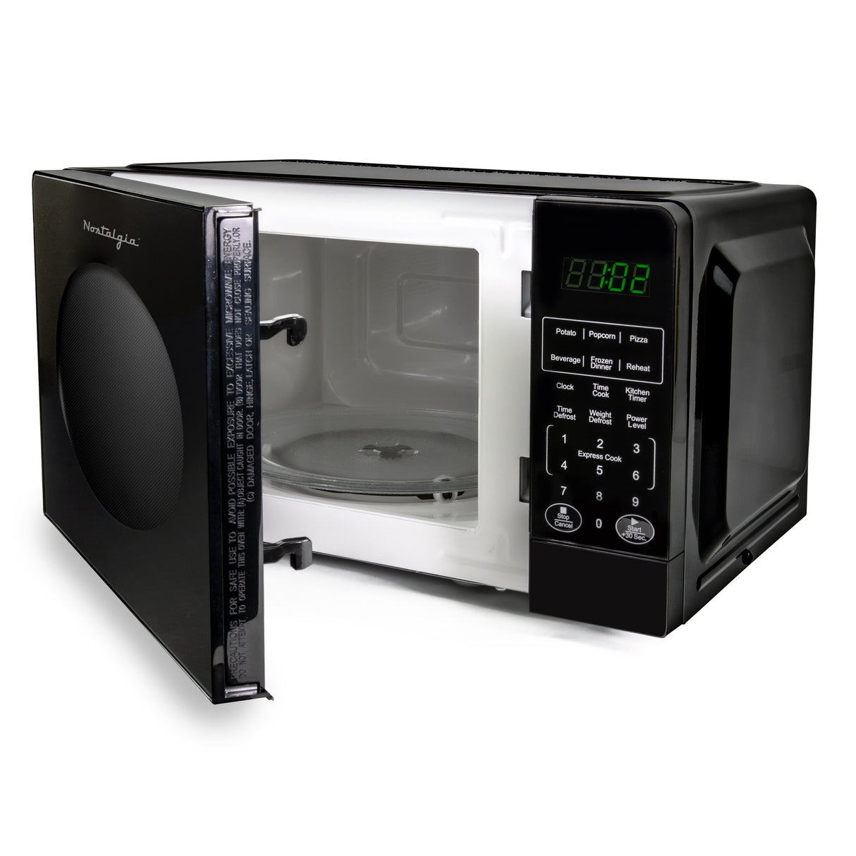 Nostalgia Retro 0.7 Cubic Foot Countertop Microwave Oven - N/A