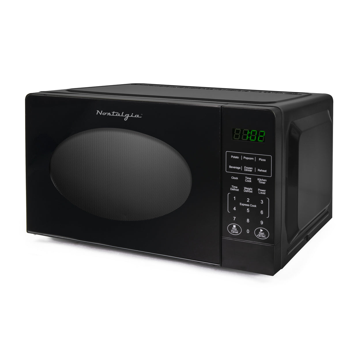 Nostalgia Retro 0.7 Cubic Foot Countertop Microwave Oven - N/A