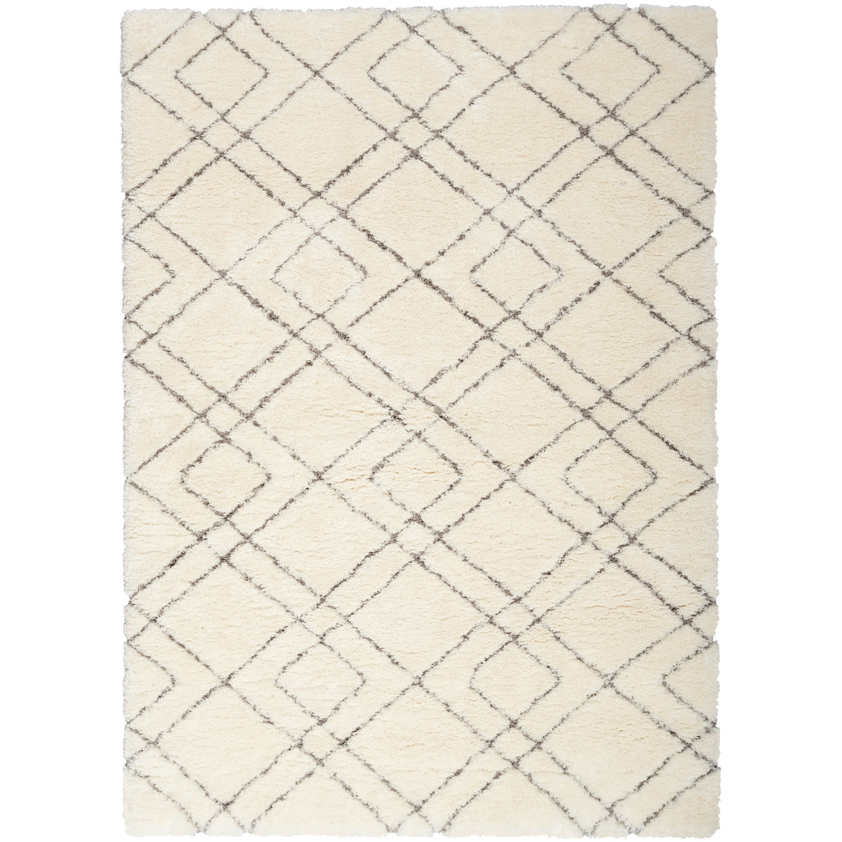 Nourison Luxurious Shag Ultra Plush Pile Abstract Geometric Area Rug