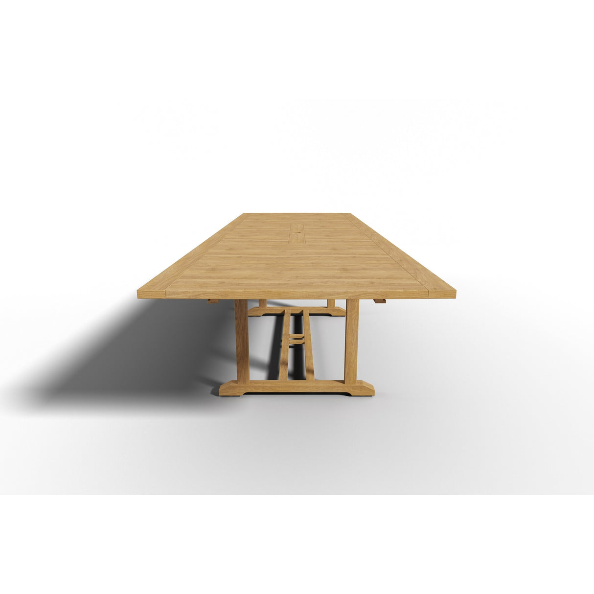 Olivier Rectangular Teak Outdoor Dining Table with Double Extensions - 39.5 x 29.5 x 118