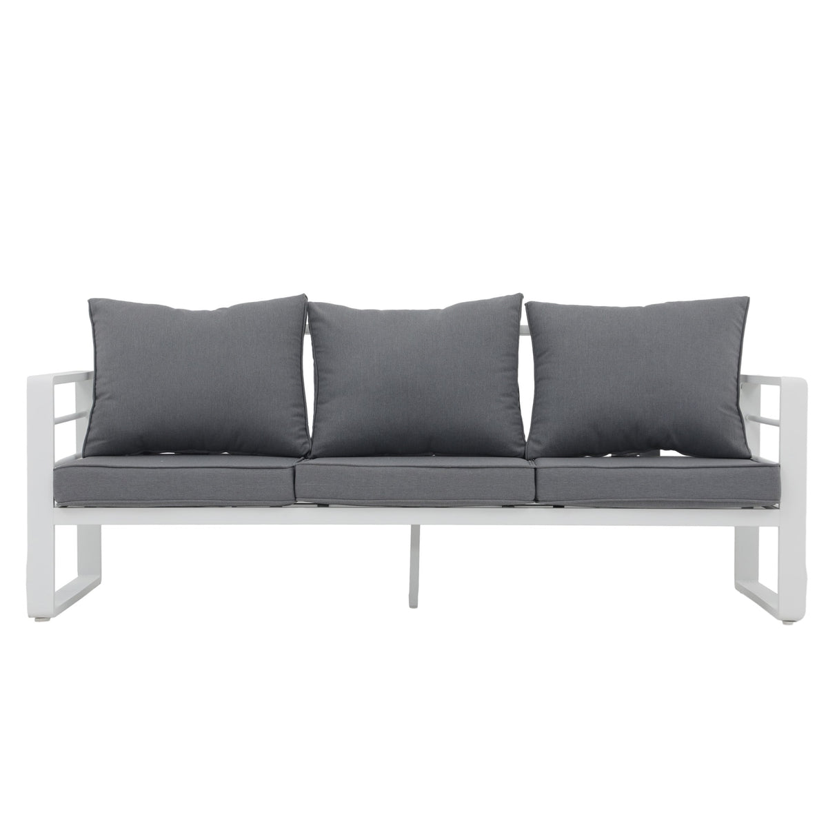 Outdoor Aluminum 3 Seater Sofa with Cushion