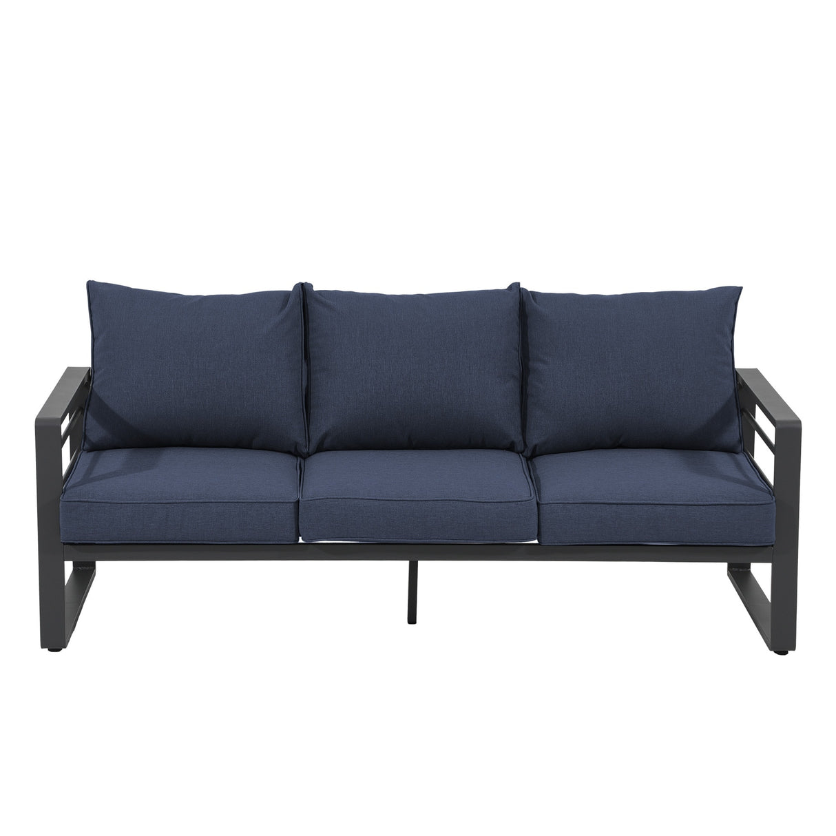 Outdoor Aluminum 3 Seater Sofa with Cushion