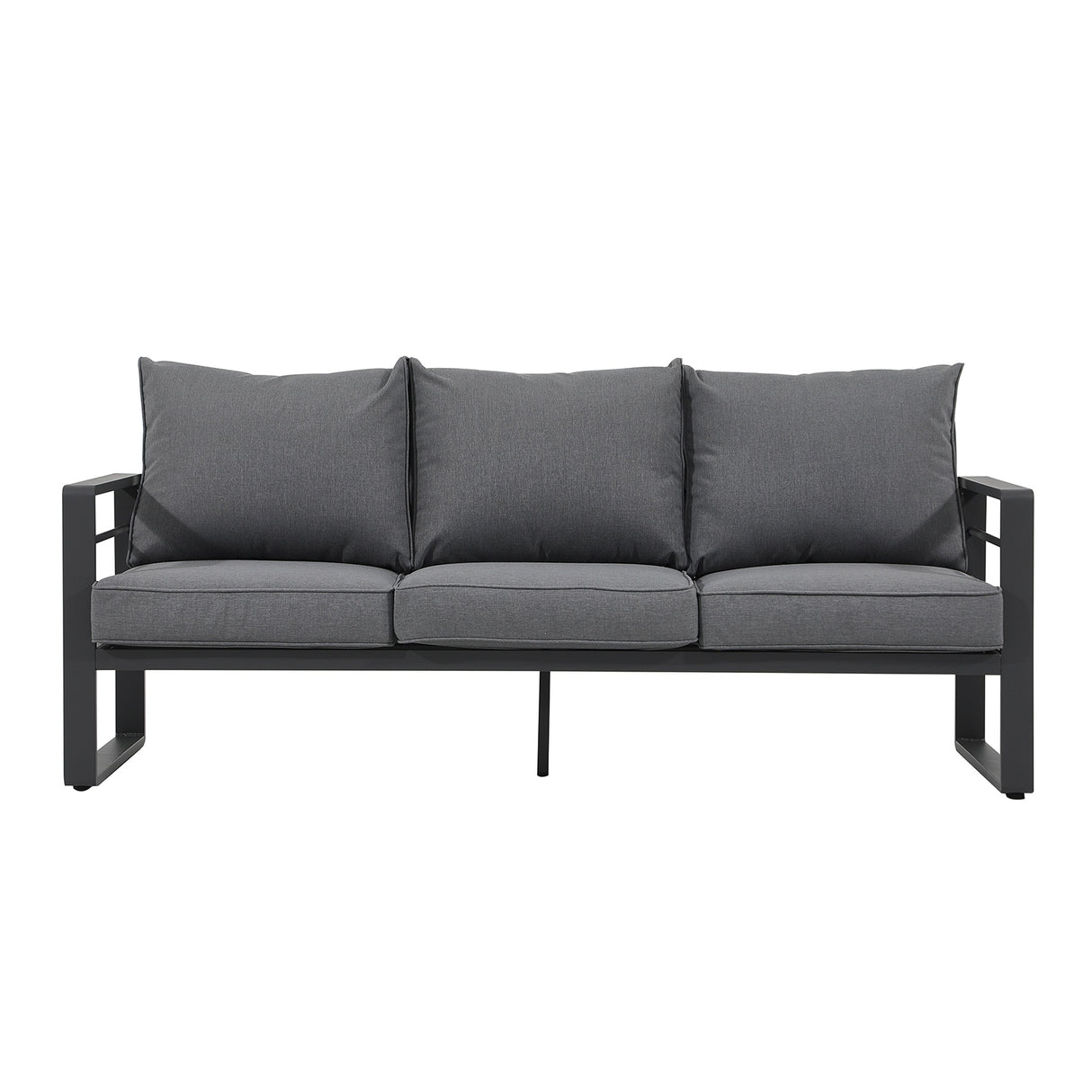 Outdoor Aluminum 3 Seater Sofa with Cushion