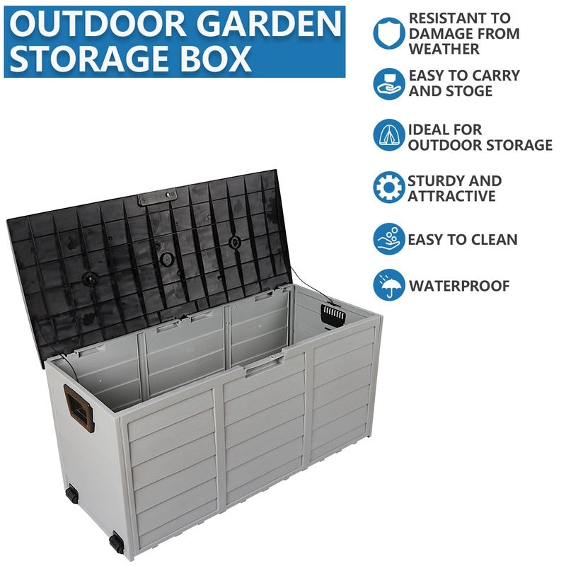 Outdoor Garden Plastic Storage Deck Box