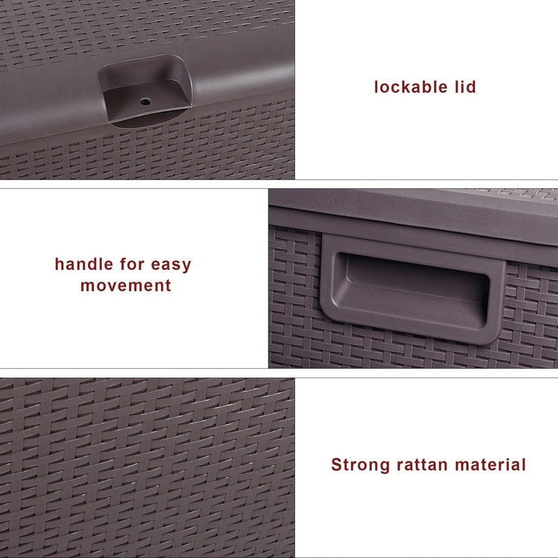 Outdoor Garden Plastic Storage Deck Box