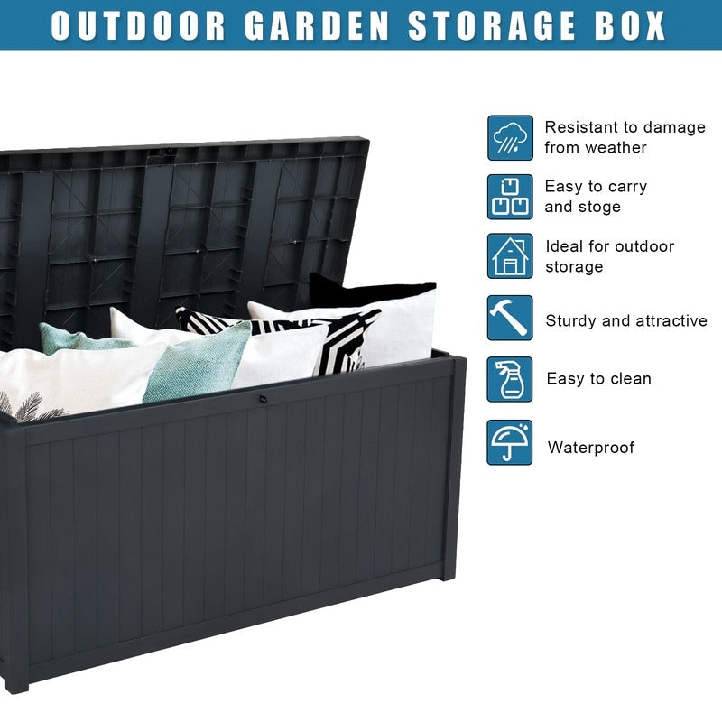 Outdoor Garden Plastic Storage Deck Box