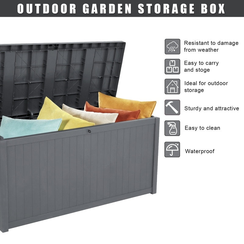 Outdoor Garden Plastic Storage Deck Box