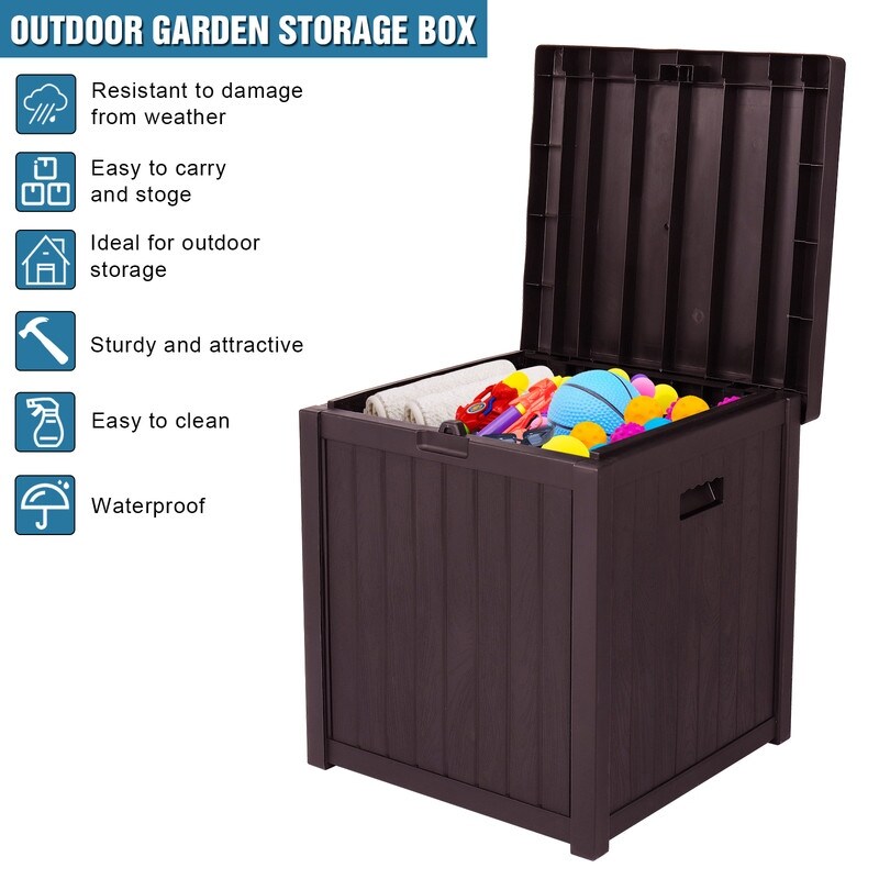 Outdoor Garden Plastic Storage Deck Box