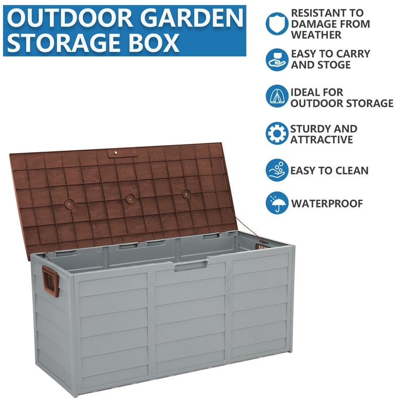 Outdoor Garden Plastic Storage Deck Box