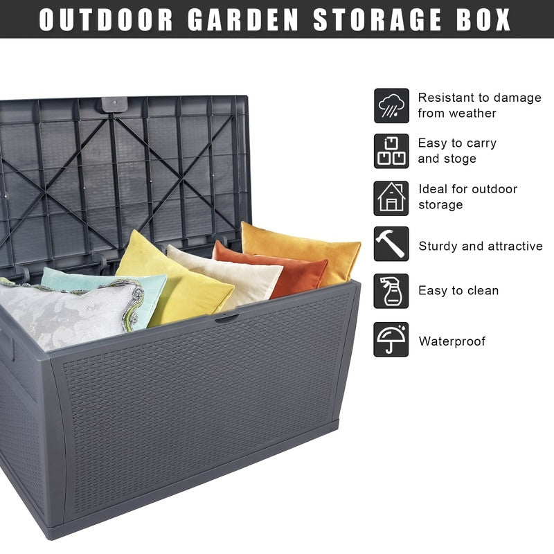 Outdoor Garden Plastic Storage Deck Box