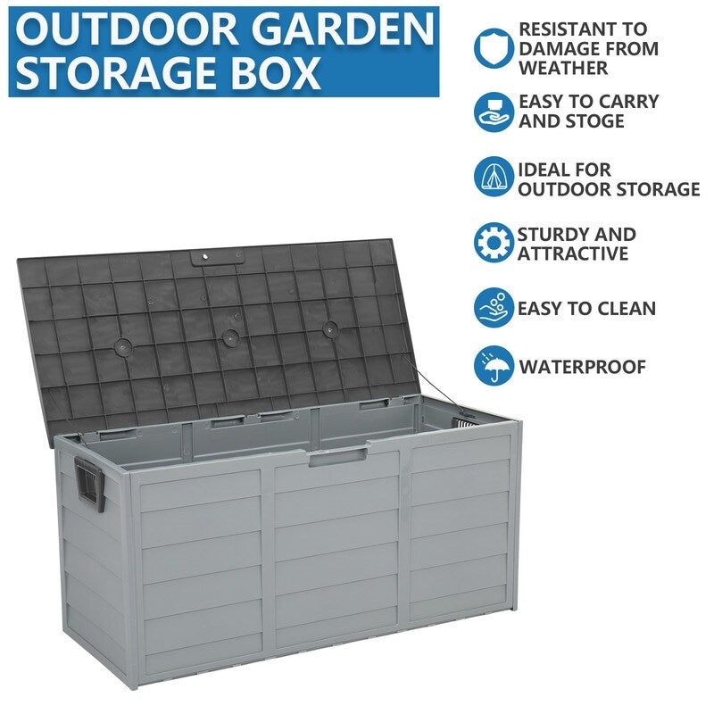 Outdoor Garden Plastic Storage Deck Box