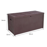 Outdoor Garden Plastic Storage Deck Box