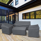 Outdoor Patio Furniture Covers 4-Piece Set Furniture Cover Waterproof