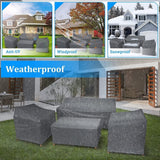 Outdoor Patio Furniture Covers 4-Piece Set Furniture Cover Waterproof