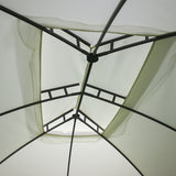 Outsunny 10' x 13' Patio Gazebo Outdoor Canopy Shelter with Sidewalls, Double Vented Roof, Steel Frame